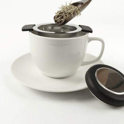 Double Handle Tea Infuser Strainer with Lid